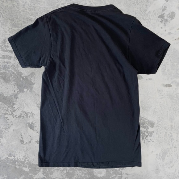 Authentic Hendrix Mens Small Black Graphic T-Shirt Jimi Hendrix Neon Rock Tee - Picture 2 of 6